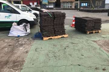 El Ayuntamiento inicias las obras para la renovación del parque infantil de Melenara (Foto TA)